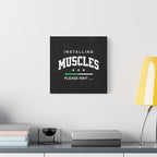Installing Muscles Canvas Wall Art – Fitness Progress Print
