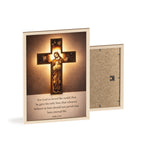 John 3:16 Inspirational Wall Art — Framed Christian Cross Poster