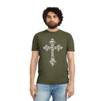 Faded Cross Graphic T-Shirt — Vintage Religious Tee