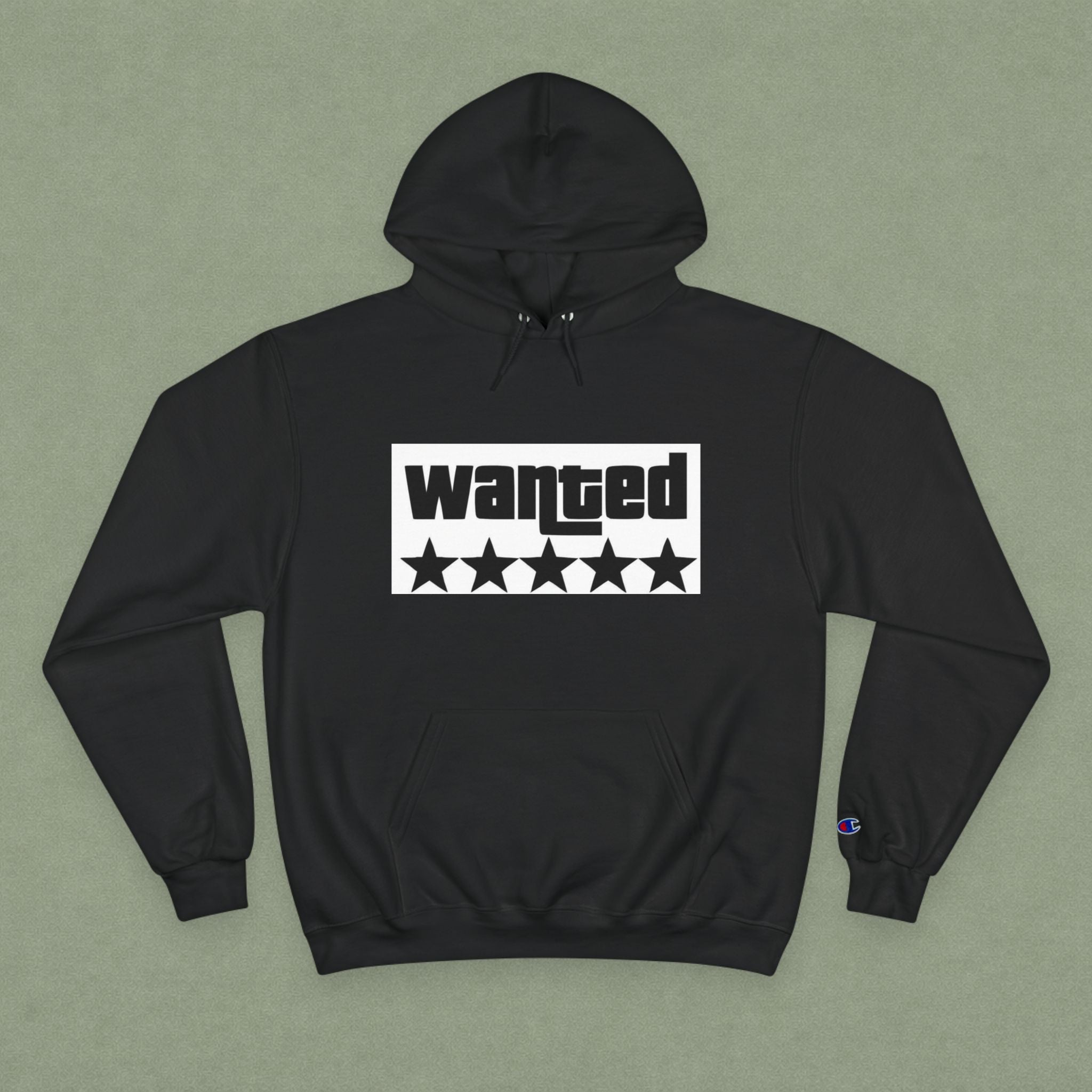 Wanted Five-Star Hoodie — Graphic Champion Pullover