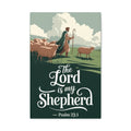The Lord Is My Shepherd Canvas Wall Art — Psalm 23:1 Christian Home Decor