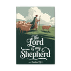 The Lord Is My Shepherd Canvas Wall Art — Psalm 23:1 Christian Home Decor