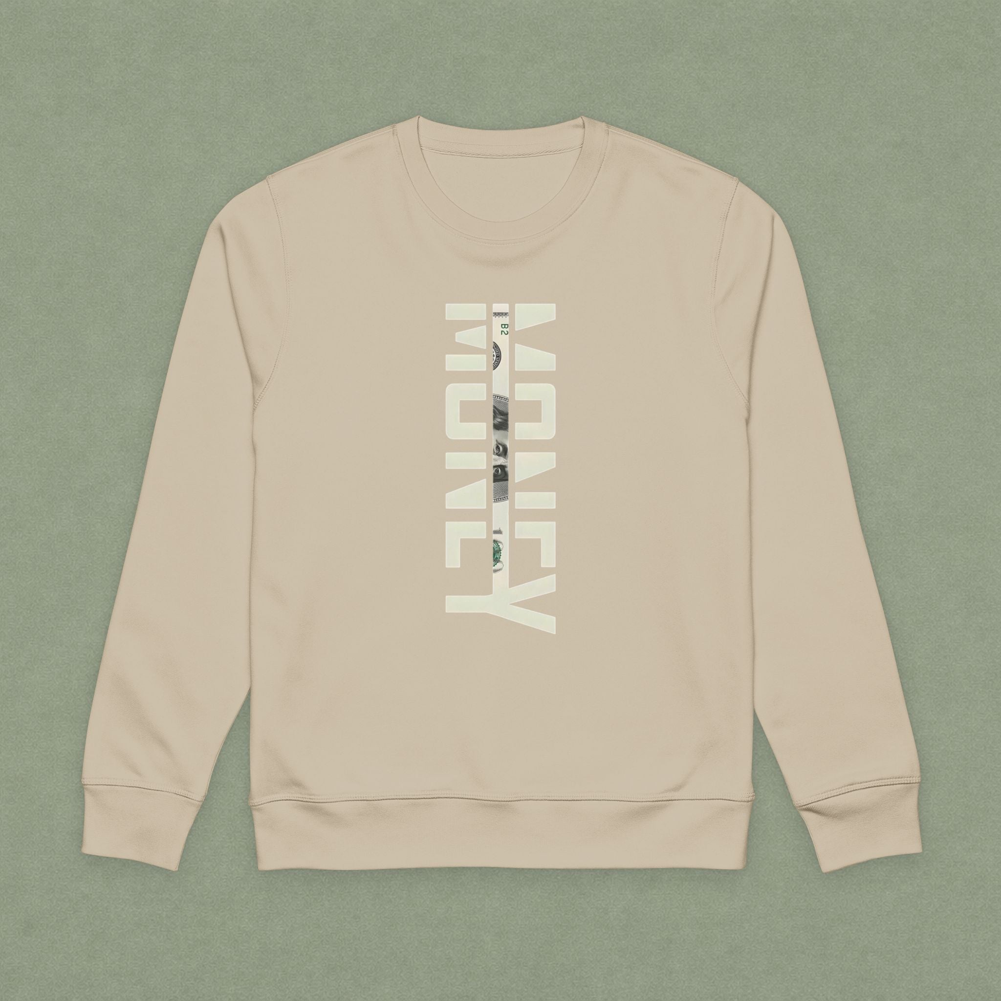 Sweatshirt — Vertical "Honey" Graphic Organic Crewneck