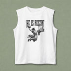 He Is Rizzin' Basketball Muscle Tank — Vintage Dunk Graphic Tank Top