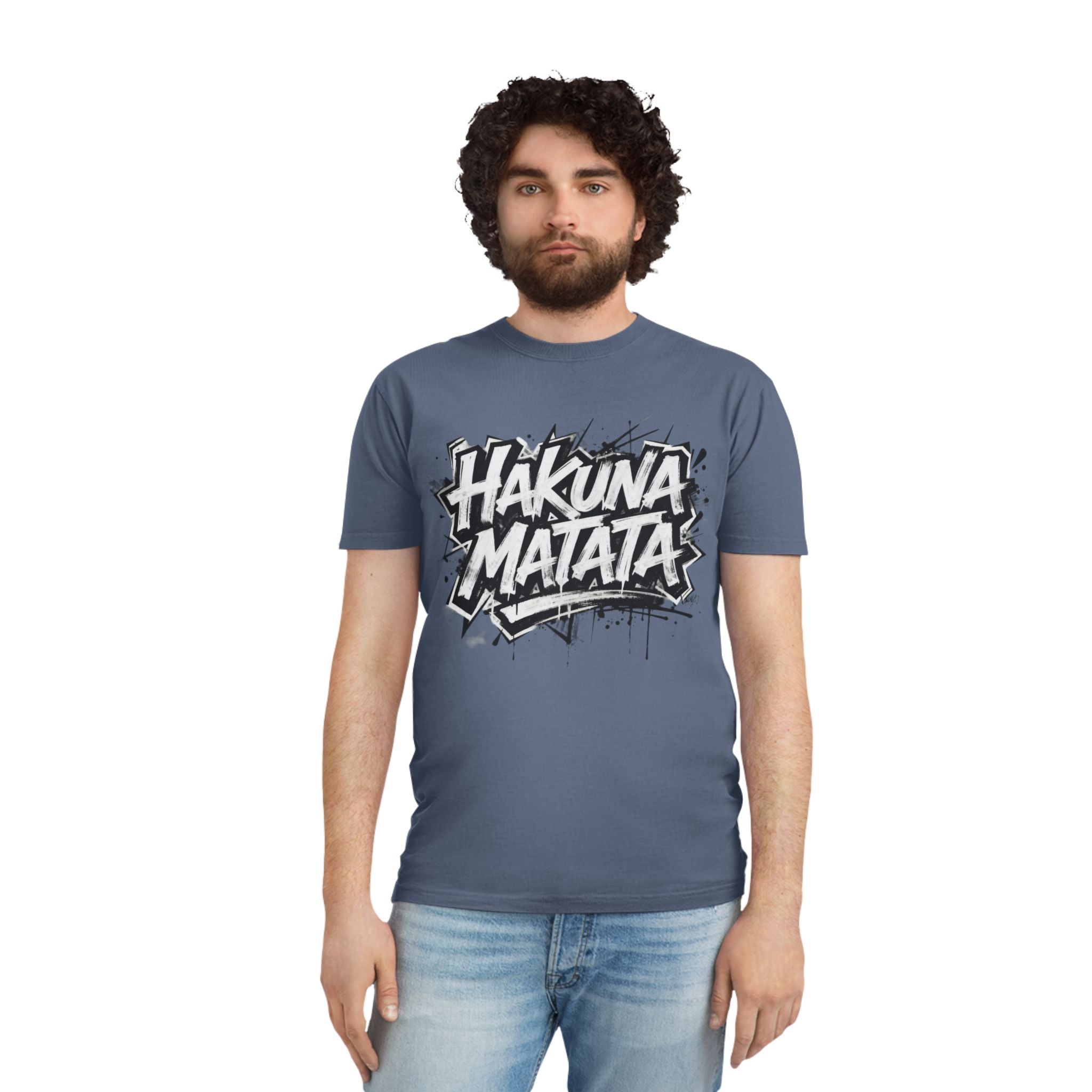 Hakuna Matata Graphic Tee — Retro Graffiti Relaxed T-Shirt