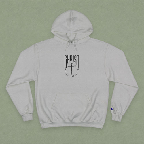 Christian Hoodie — "Christ" Cross Front & "God Is Light" Lantern Back Religious Pullover