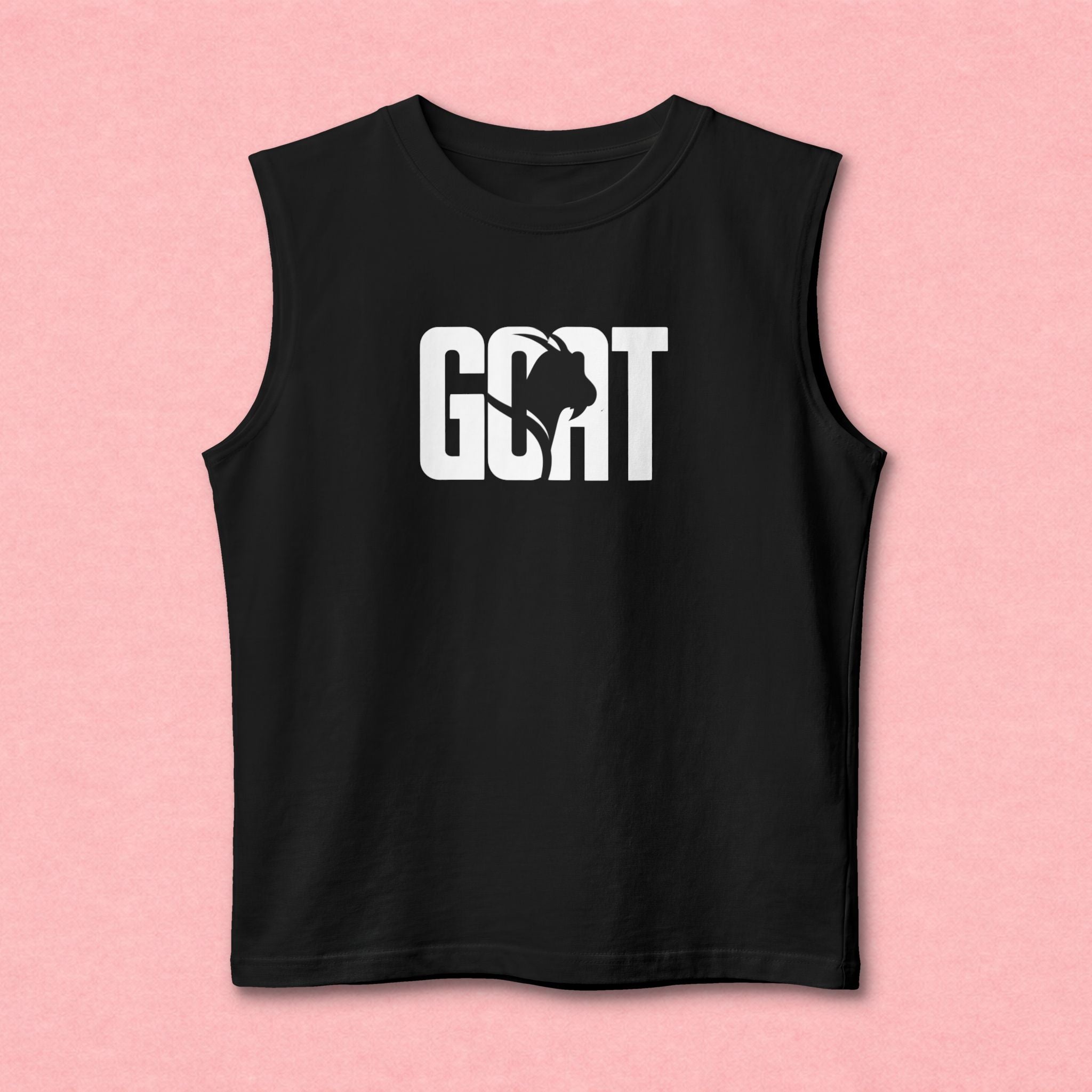 GOAT Muscle Tank Top — Number 91 Graphic Back, Athletic Streetwear