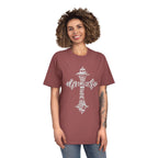 Faded Cross Graphic T-Shirt — Vintage Religious Tee