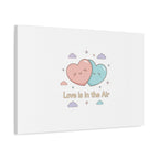 Love Is in the Air Heart Illustration Canvas | Micro‑Romance Galentine’s Pastel
