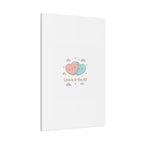 Love Is in the Air Heart Illustration Canvas | Micro‑Romance Galentine’s Pastel