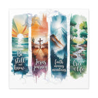 Be Still and Know - Matte Canvas Wall Art Inspirational Christian Panorama