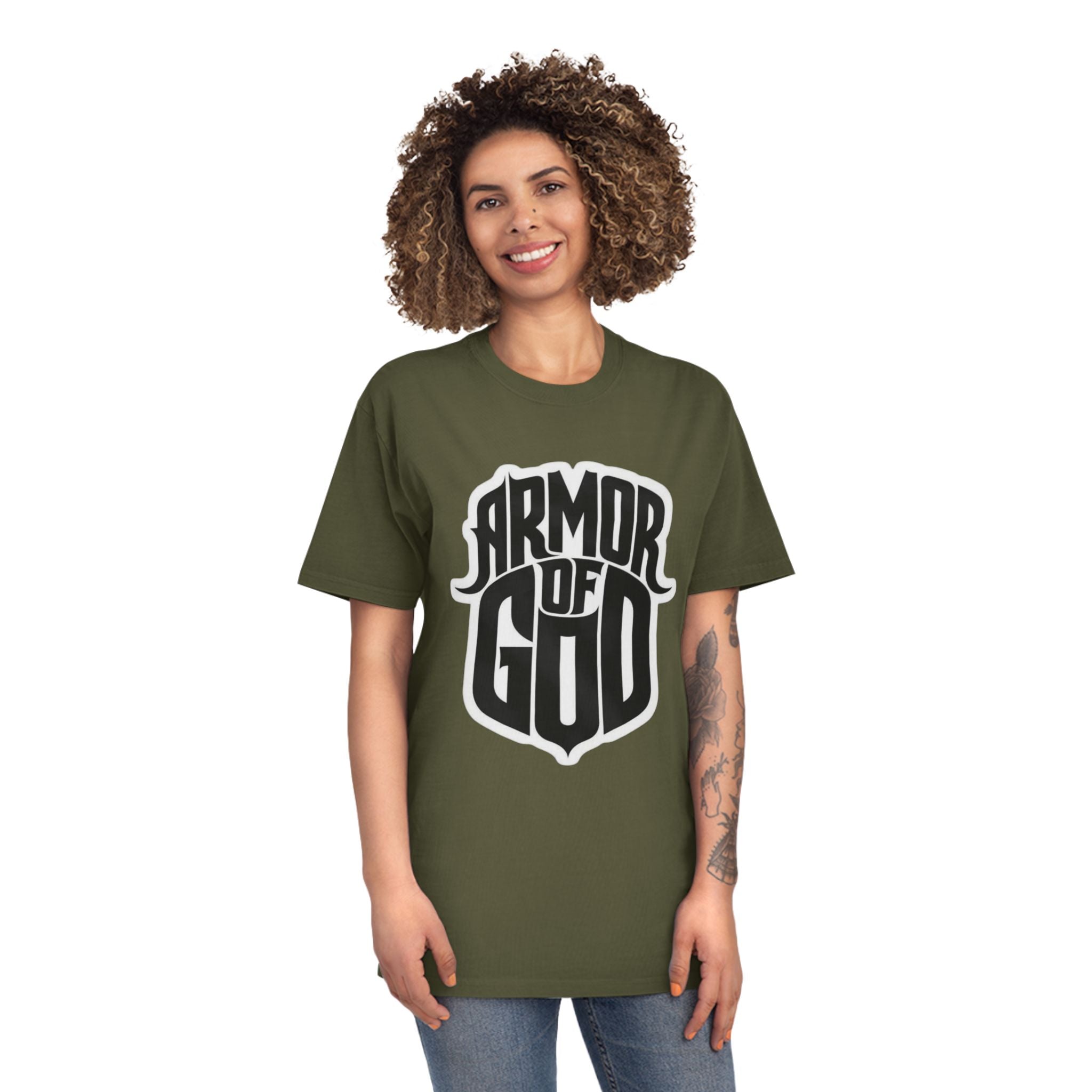Armor of God T‑Shirt — Christian Faith Shield Tee