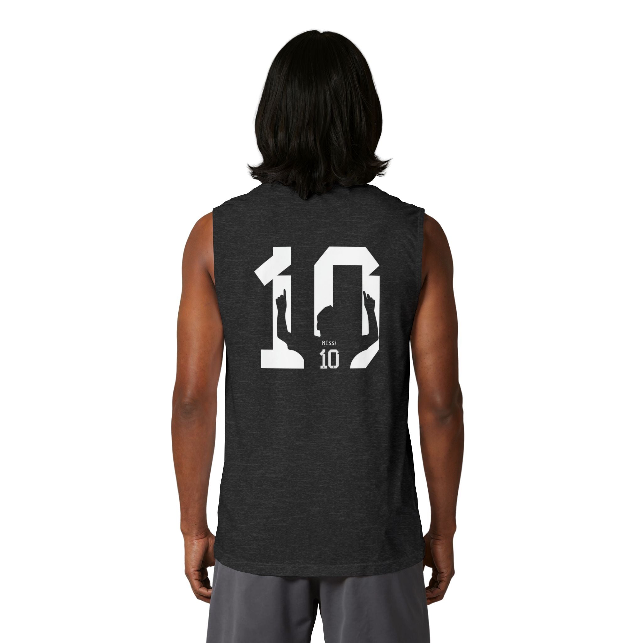 GOAT Soccer Tank Top — Messi Back Print