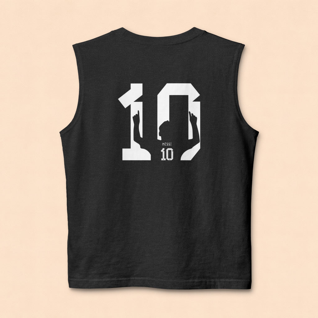GOAT Soccer Tank Top — Messi Back Print