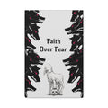 Faith Over Fear Matte Canvas Wall Art — Lamb & Wolves Spiritual Canvas