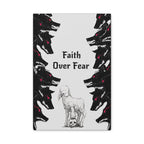 Faith Over Fear Matte Canvas Wall Art — Lamb & Wolves Spiritual Canvas