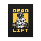 Deadlift Skull Gym Canvas Wall Art — 'Dead Lift' Weightlifting Decor