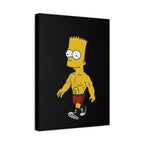 Ripped Bart Simpson Matte Canvas Wall Art