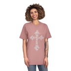 Faded Cross Graphic T-Shirt — Vintage Religious Tee