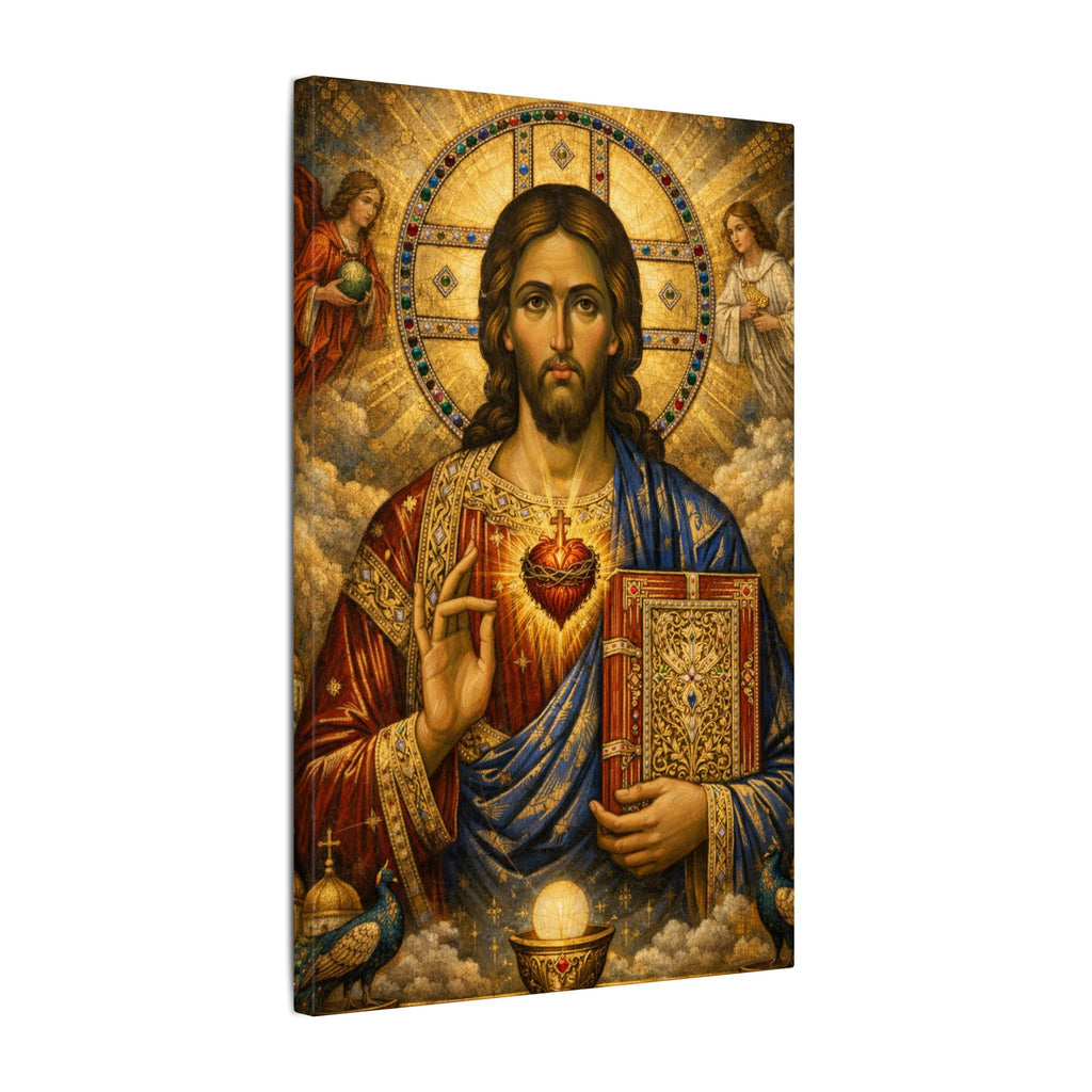 Saint of Saints Matte Canvas Print — Religious Christian Wall Art