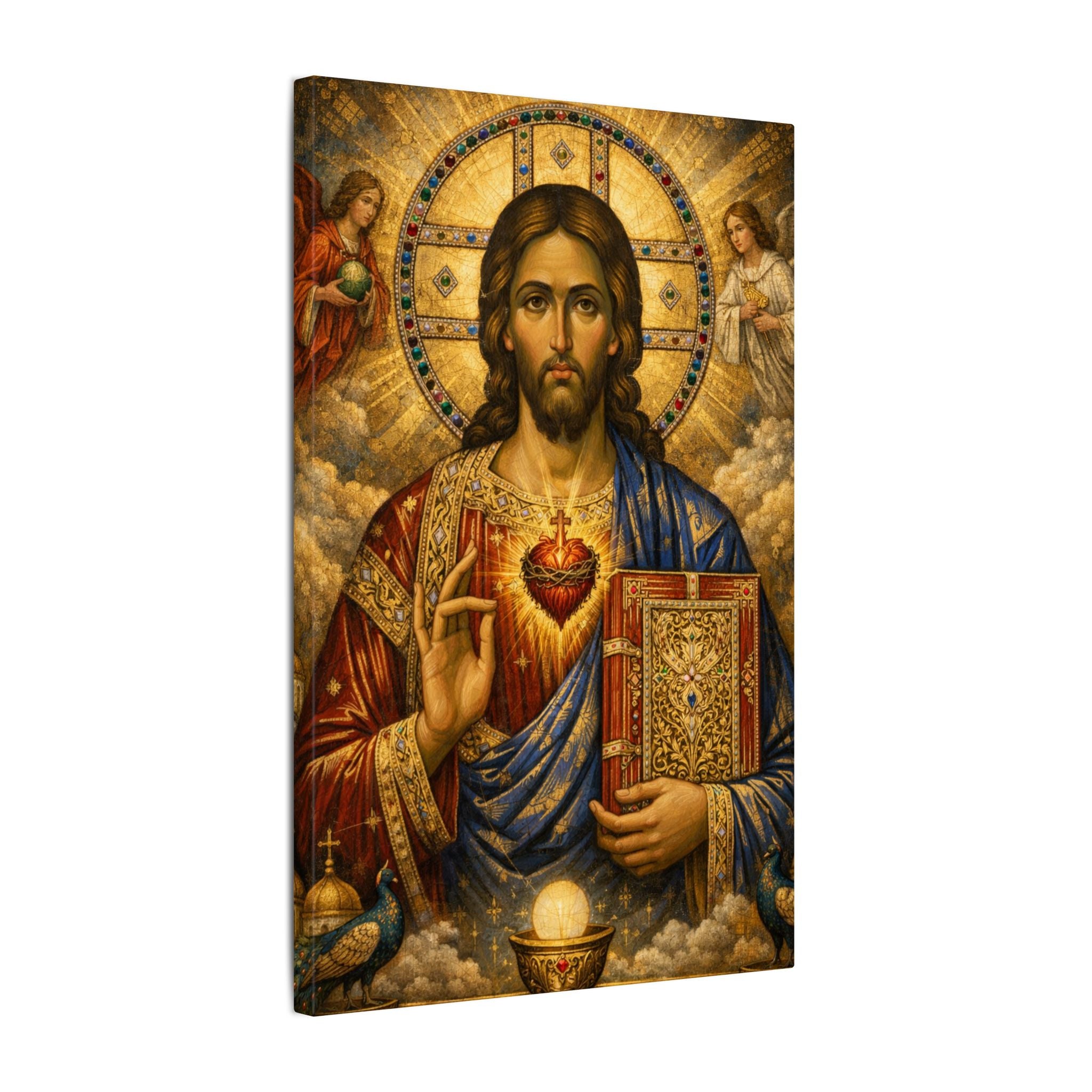 Saint of Saints Matte Canvas Print — Religious Christian Wall Art