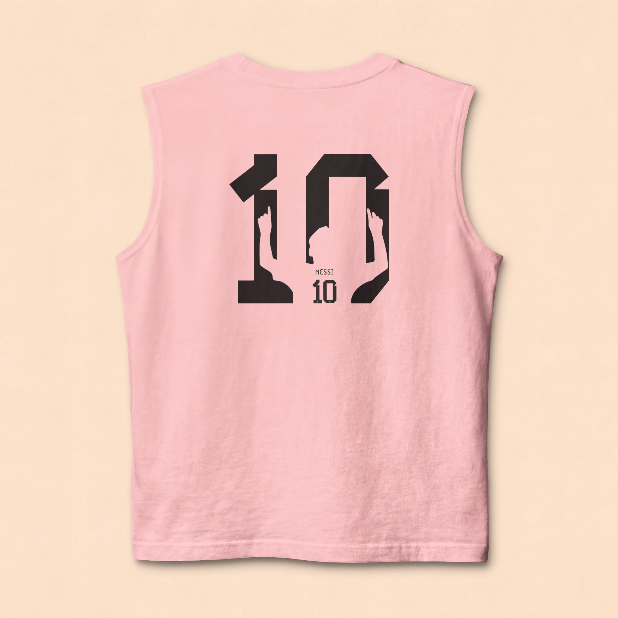 GOAT Soccer Tank Top — Messi Back Print