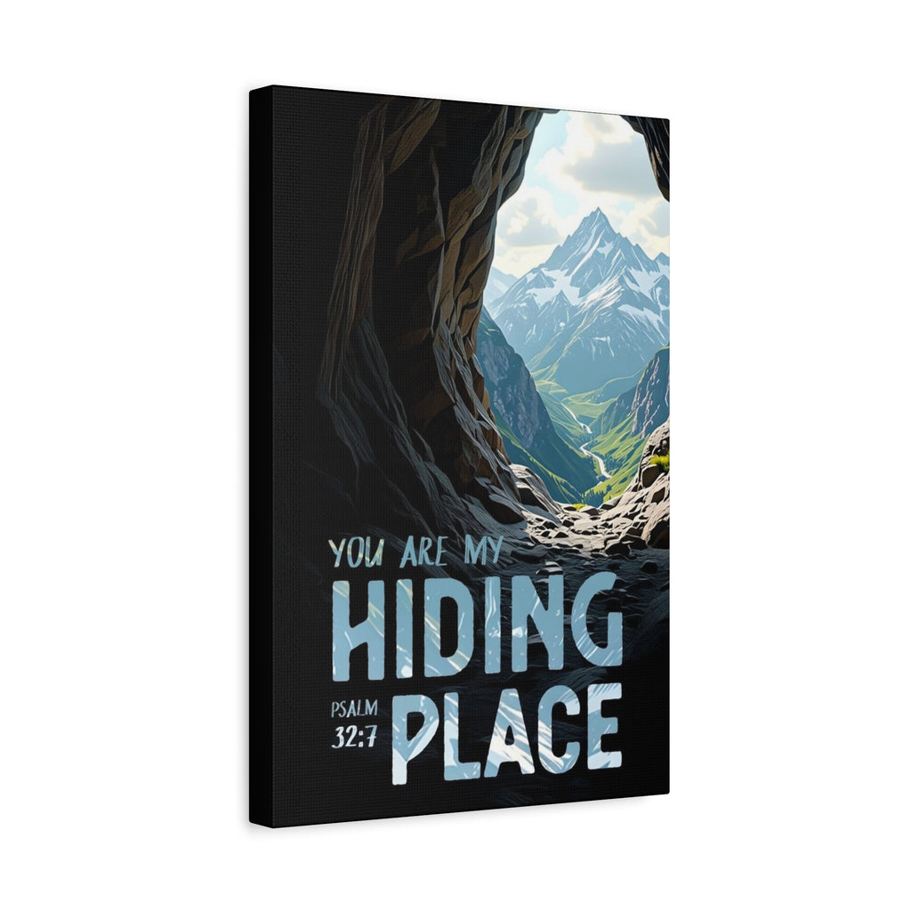 Psalm 32:7 'You Are My Hiding Place' Matte Canvas Wall Art