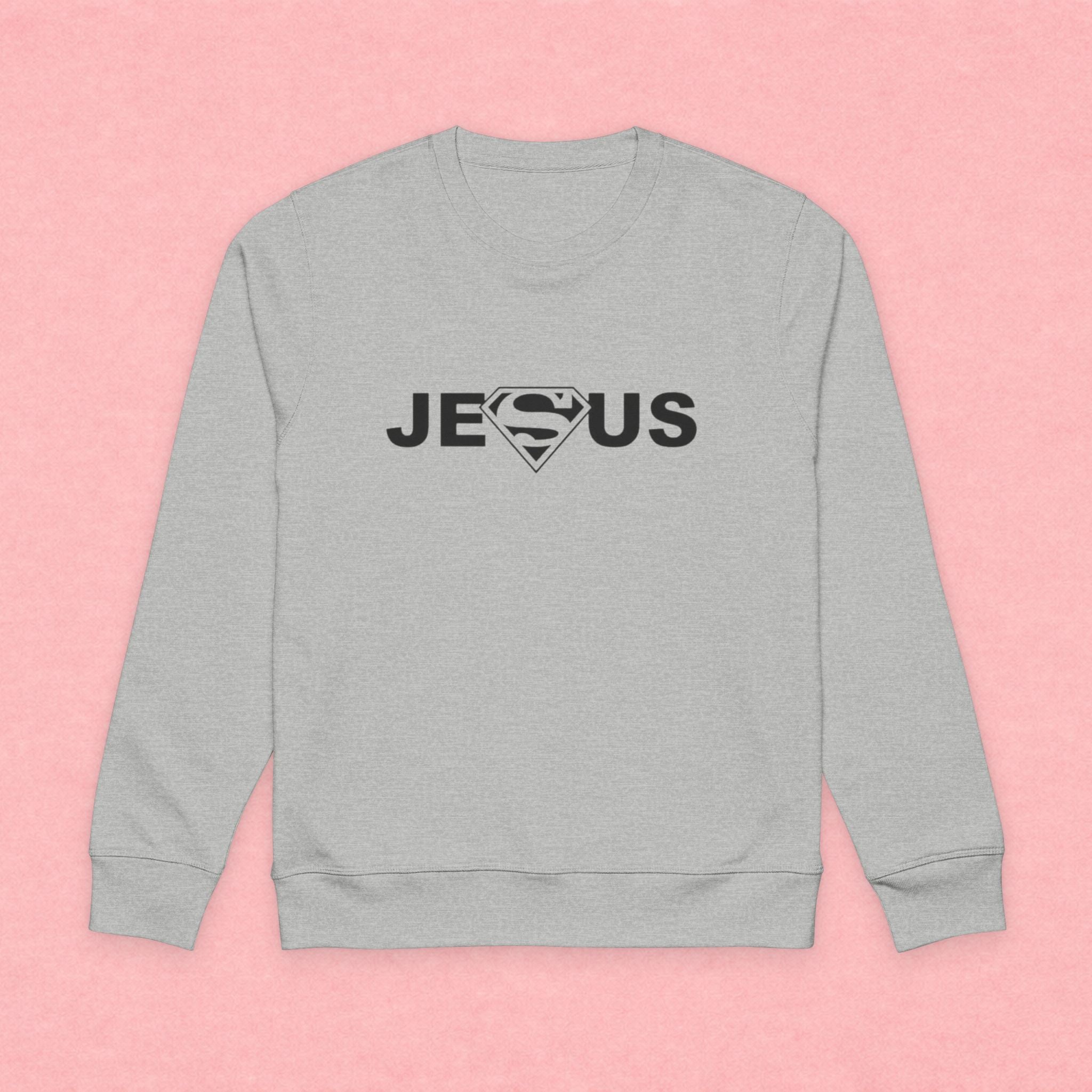 Jesus Superhero Sweatshirt – Christian Faith Crewneck
