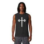 Christian Cross Barbell Muscle Tank — Faith & Fitness Gym Shirt