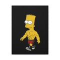 Ripped Bart Simpson Matte Canvas Wall Art