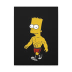 Ripped Bart Simpson Matte Canvas Wall Art