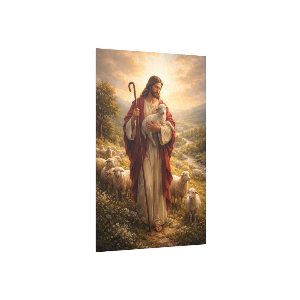 Jesus the Good Shepherd - Religious Christian Wall Art