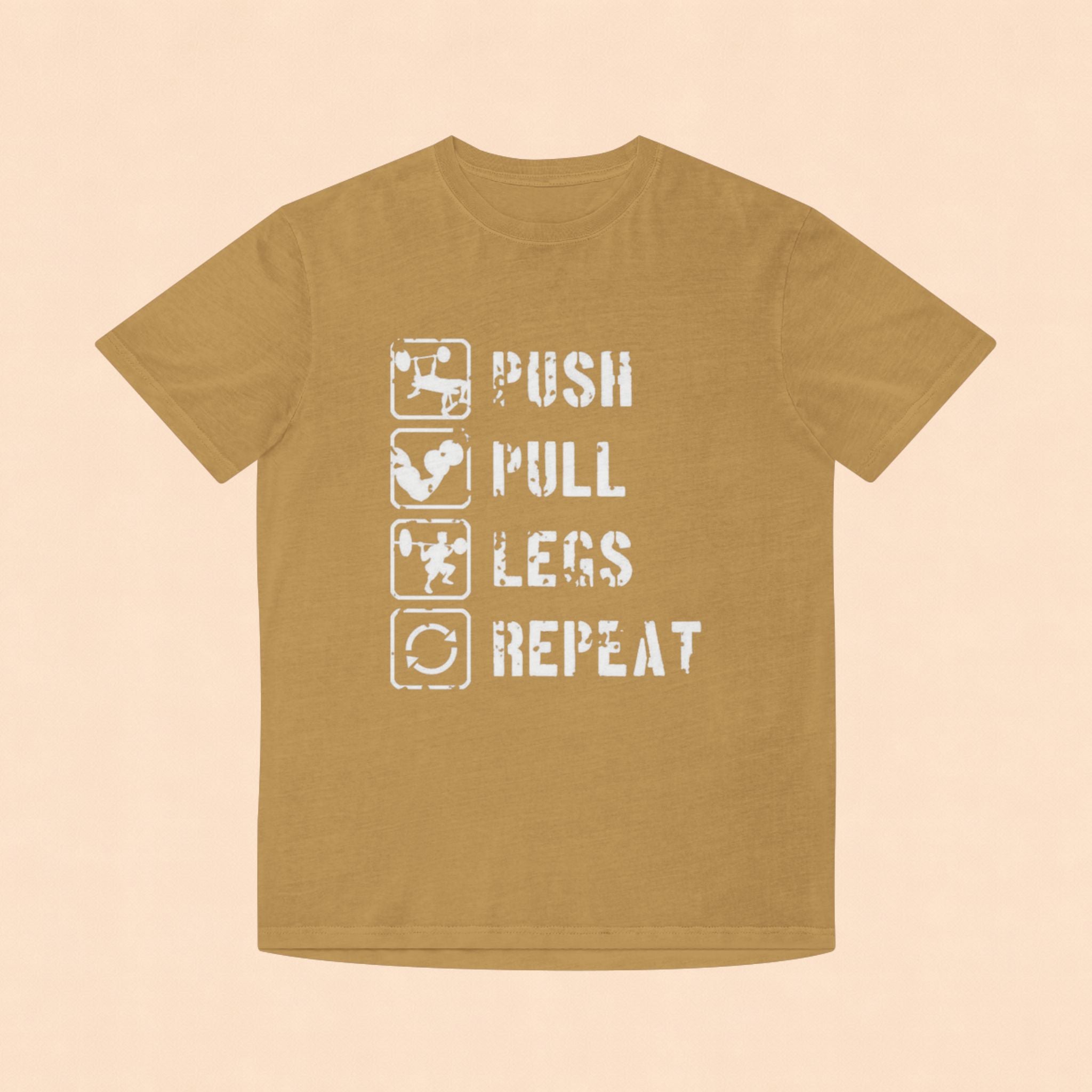 Push Pull Legs Repeat T-Shirt — Vintage Workout Gym Tee