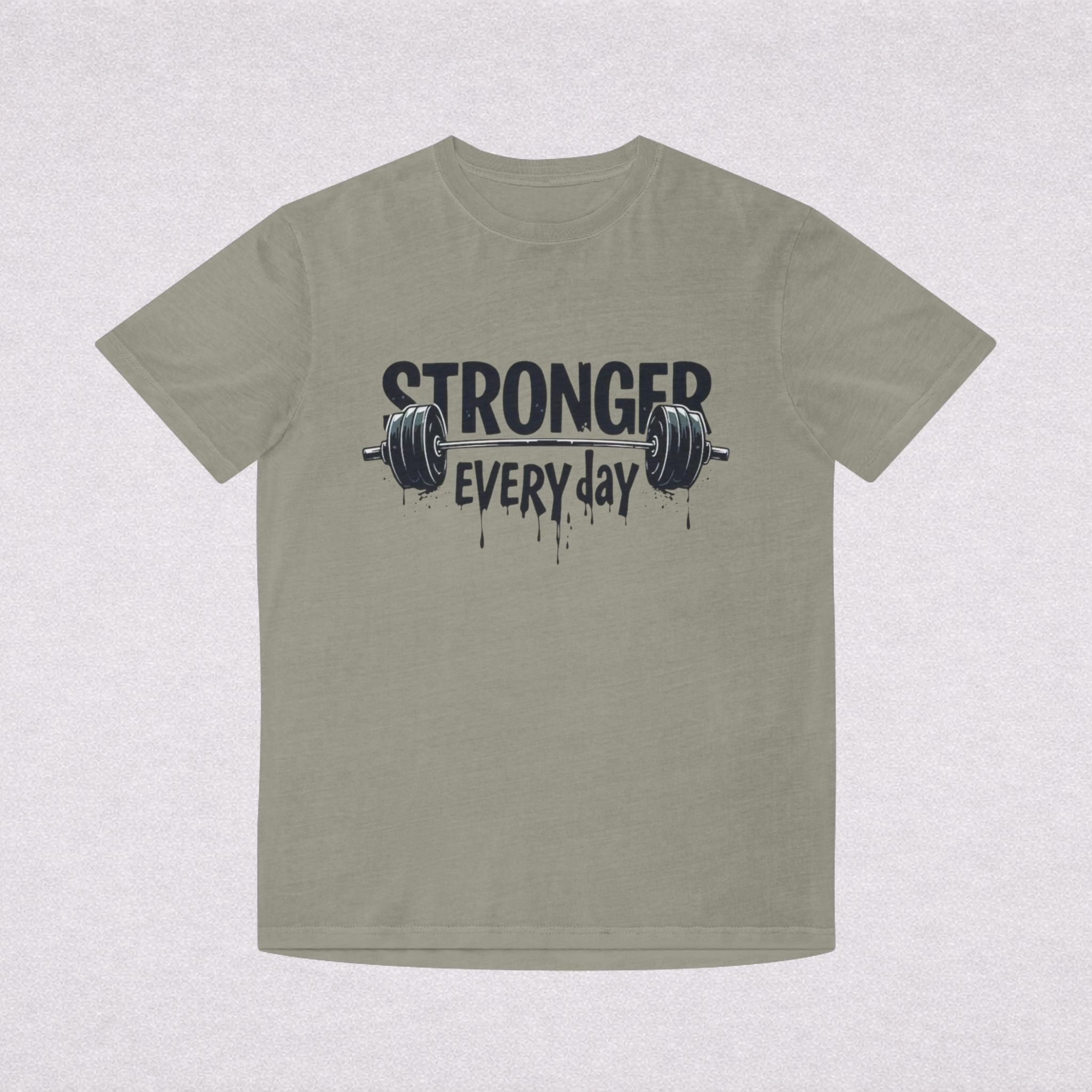Stronger Every Day T-Shirt — Weightlifting Motivational Gym Tee
