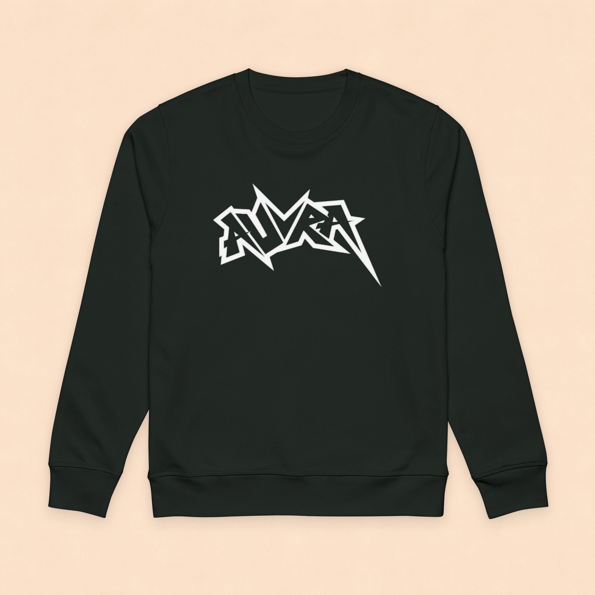 Sweatshirt — 'AURA' Rock Logo Organic Crewneck