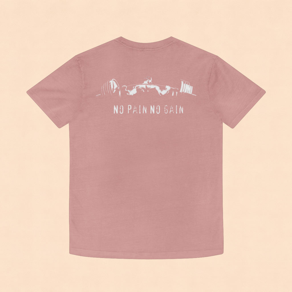 No Pain No Gain Faded Tee — Vintage Gym Workout Shirt