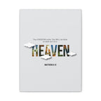 Heaven Scripture Canvas Print — Matthew 6:10 Inspirational Wall Art