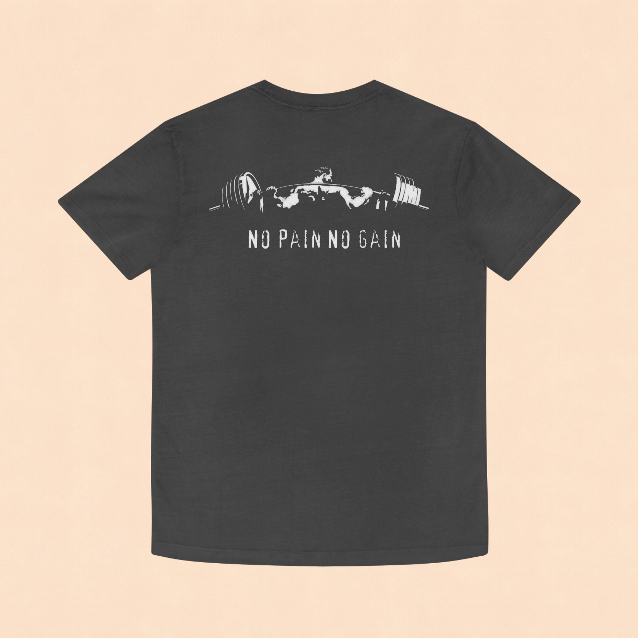 No Pain No Gain Faded Tee — Vintage Gym Workout Shirt