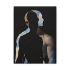 Surreal Trinity - Cosmic Silhouette Stretched Art Print