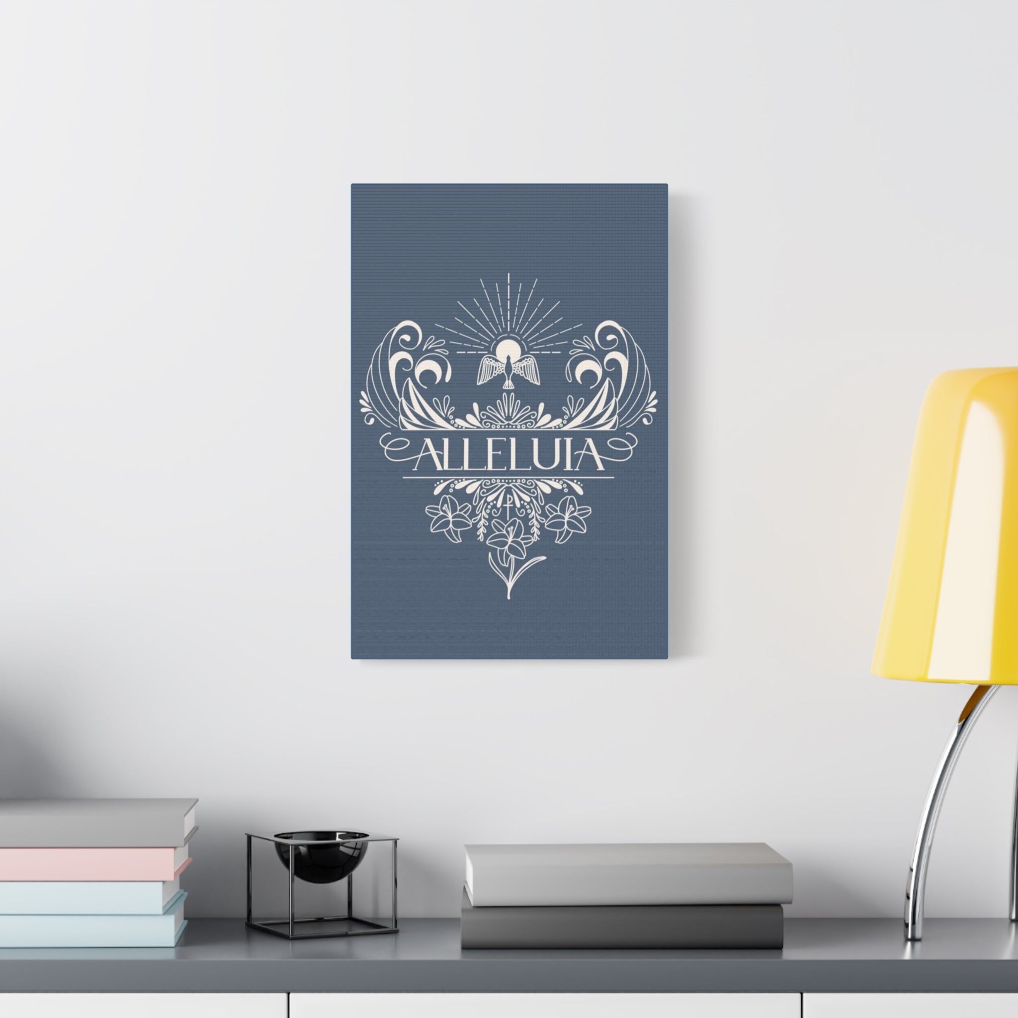Alleluia Religious Wall Canvas — Matte Stretched Faith Art