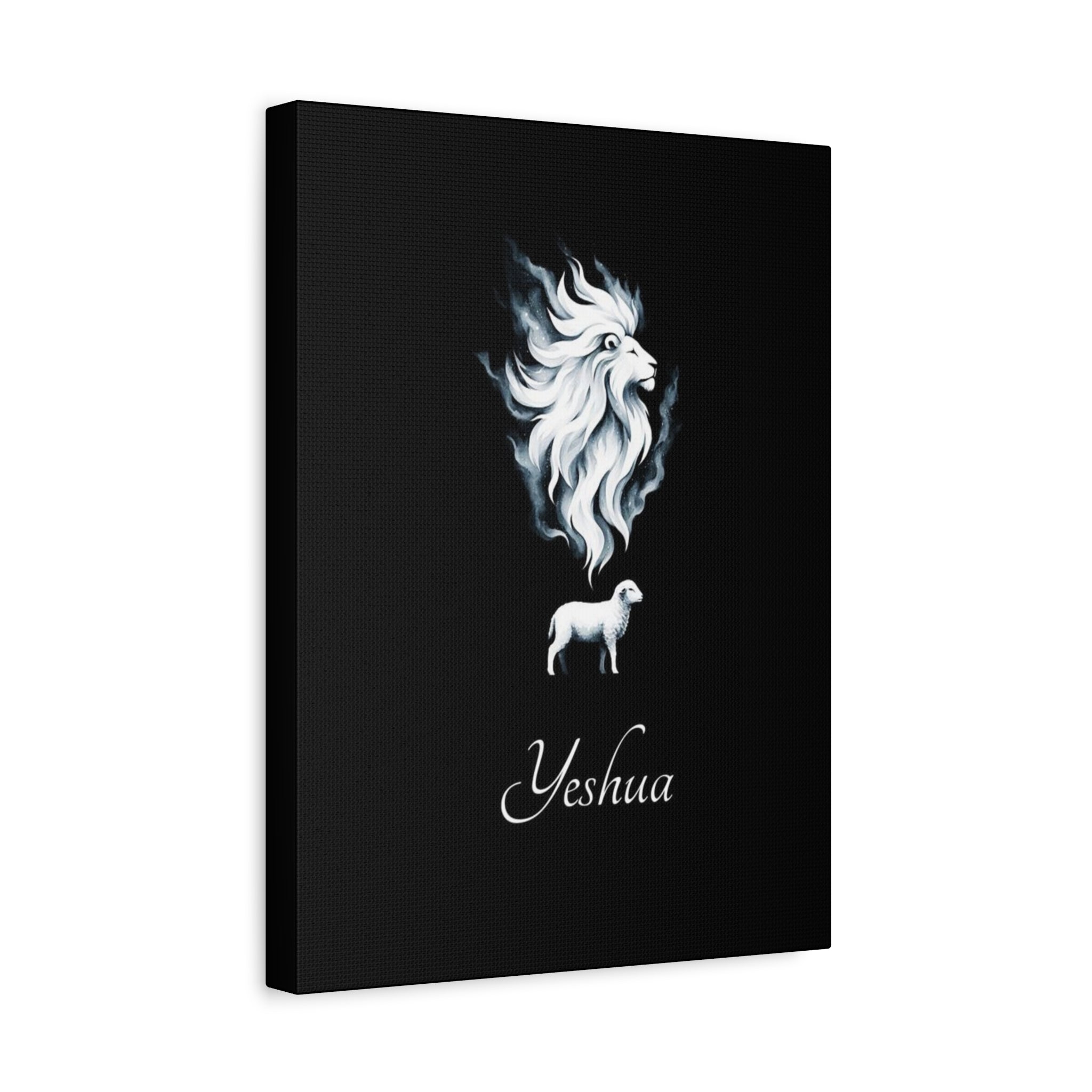 Yeshua Lion & Lamb Matte Canvas Print