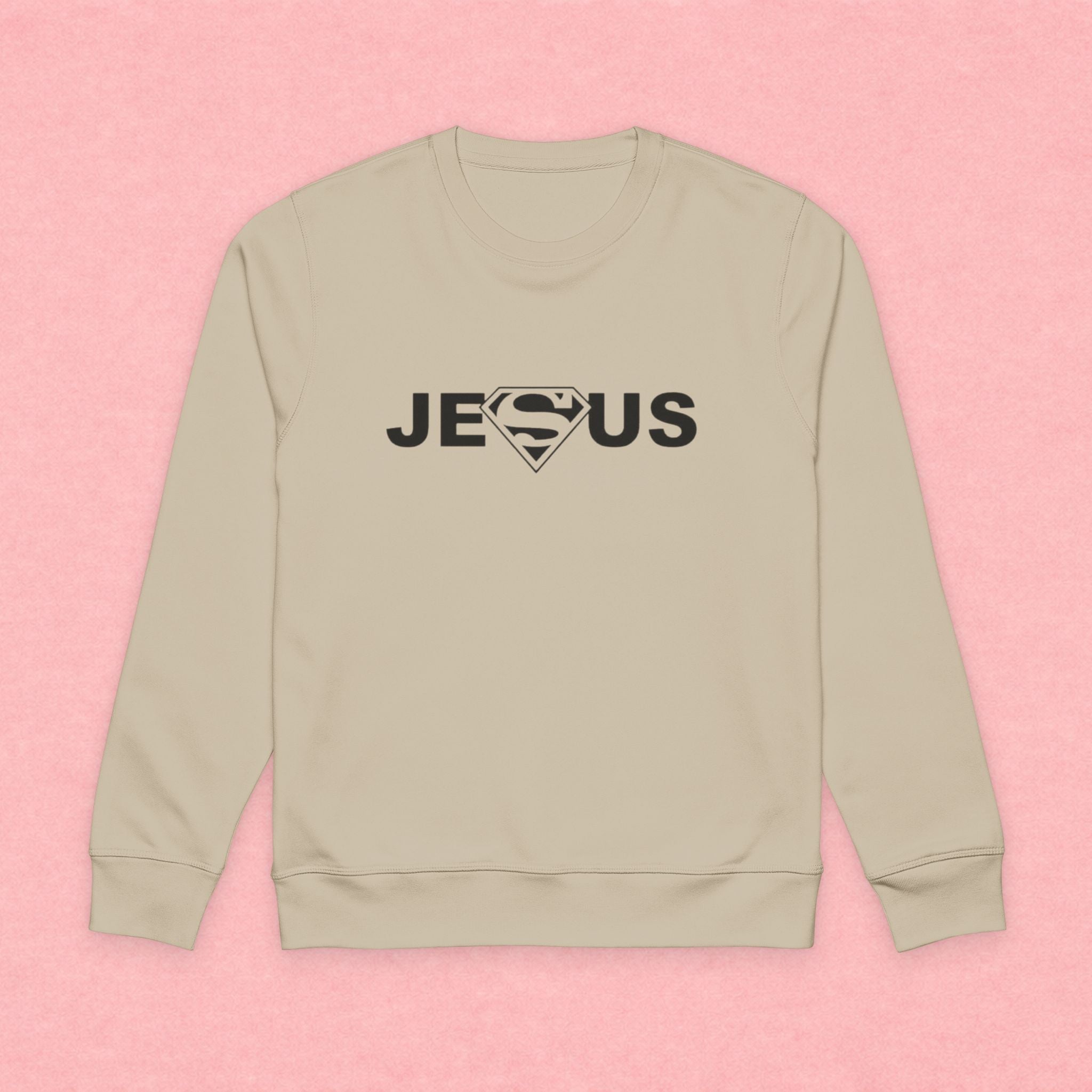 Jesus Superhero Sweatshirt – Christian Faith Crewneck