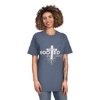 Rooted in Christ T-Shirt — Colossians 2:7 Christian Faith Tee