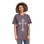 Faded Cross Graphic T-Shirt — Vintage Religious Tee