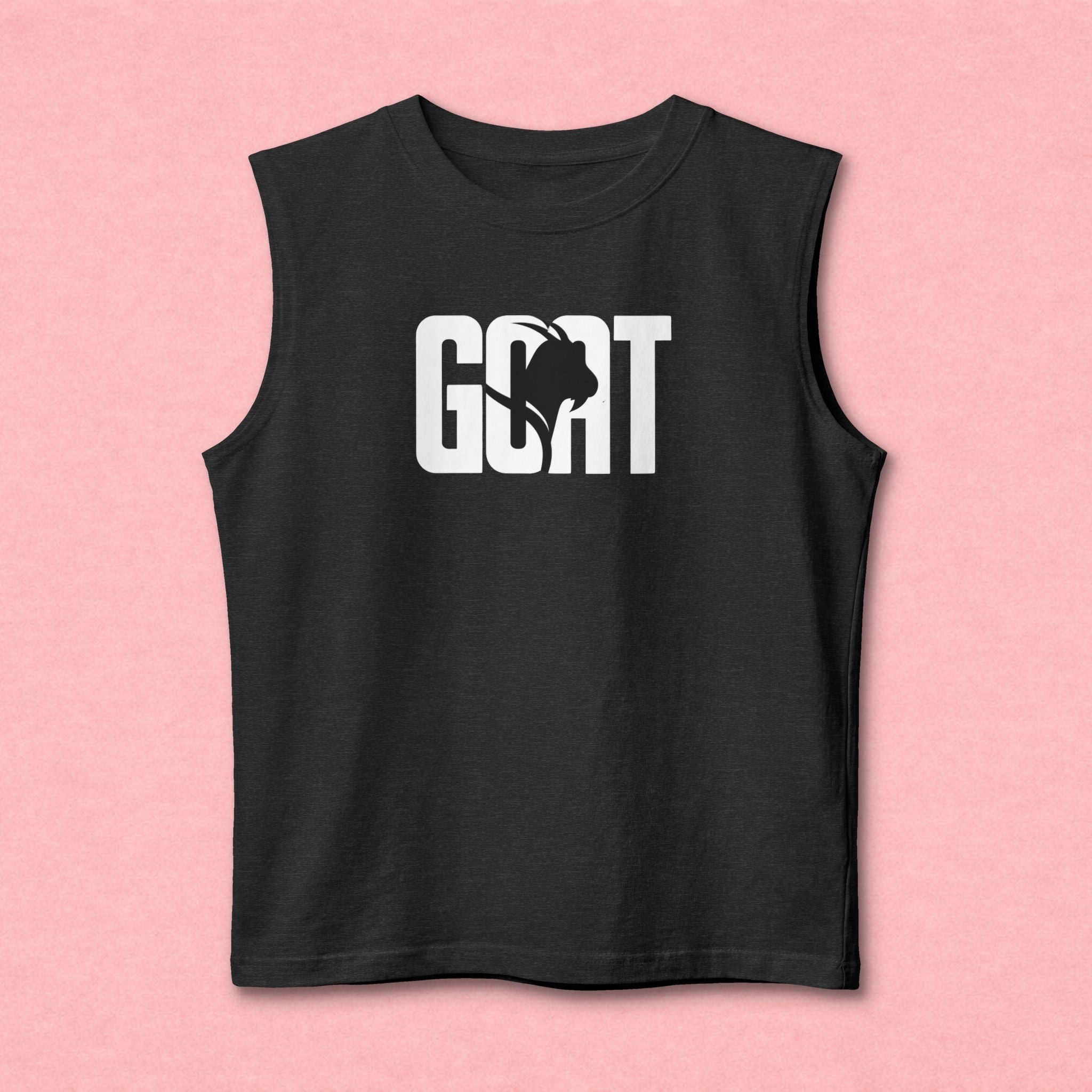 GOAT Muscle Tank Top — Number 91 Graphic Back, Athletic Streetwear