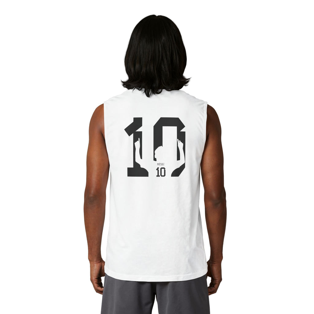 GOAT Soccer Tank Top — Messi Back Print