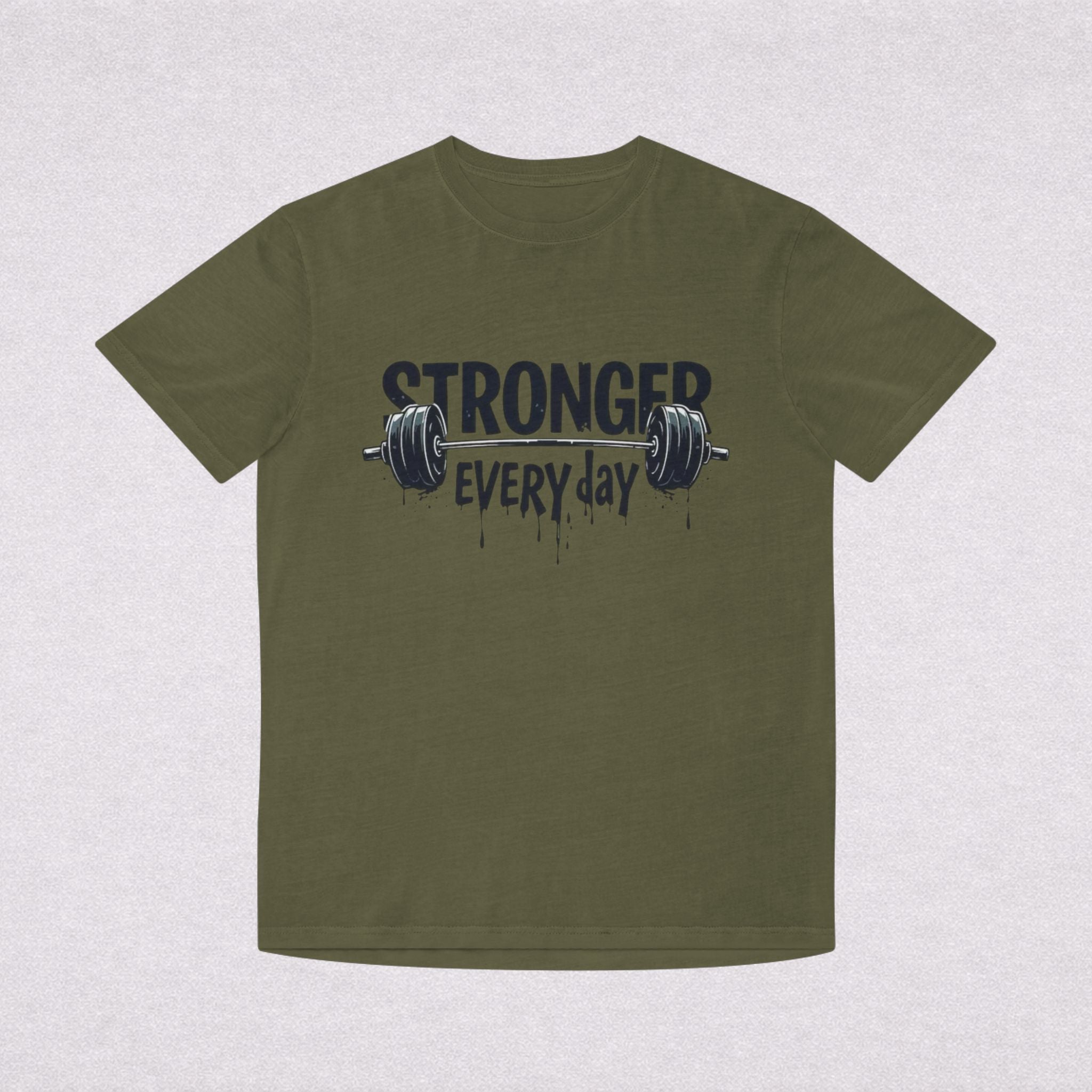 Stronger Every Day T-Shirt — Weightlifting Motivational Gym Tee