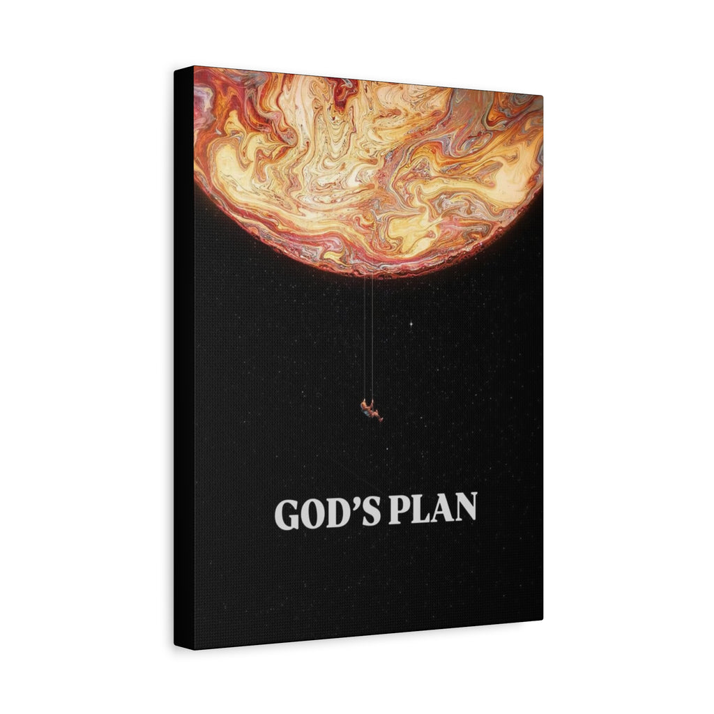 God's Plan Matte Stretched Canvas Wall Art