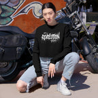 Revolution Graffiti Cropped Sweatshirt — Women's Streetwear Trendy Top