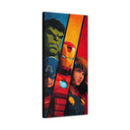 Avengers Trio Matte Stretched Canvas Wall Art – Iron Man, Hulk & Captain America Poster